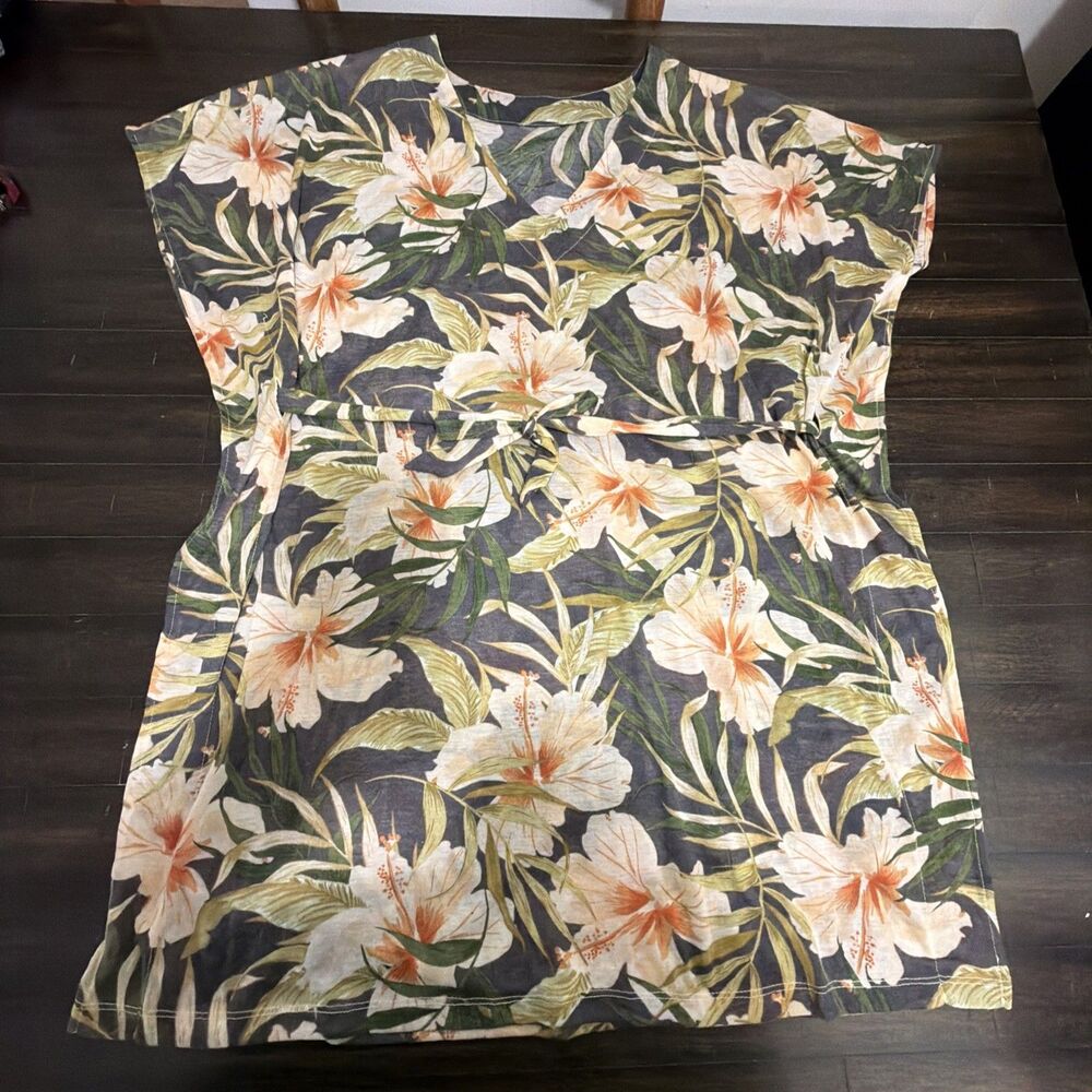 H & M Floral Kimono Cover Up Size S
